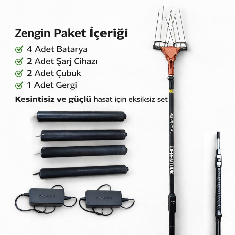 DERENTÜRK ZEYTİN HASAT MAKİNASI ŞARJLI